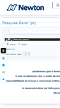 Mobile Screenshot of biblioteca.newtonpaiva.br